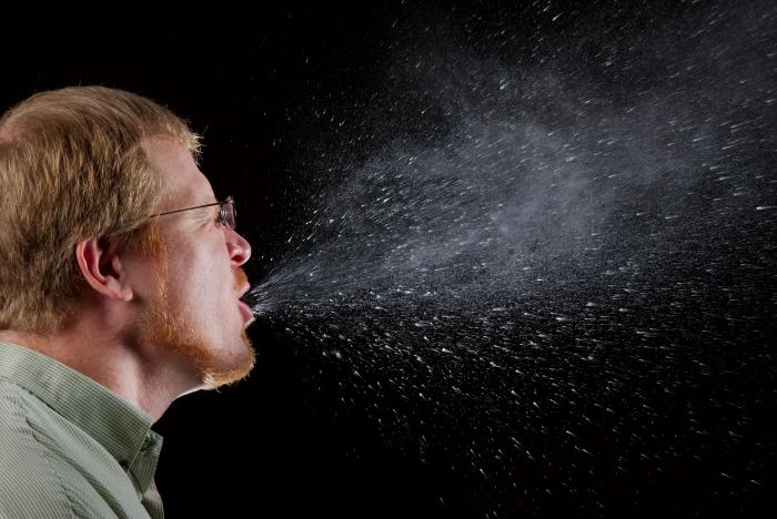 Man sneezing