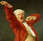 Man Yawning, Painting by Joseph Ducreux
