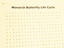 Monarch Butterfly Word Search
